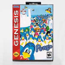 Pengo-tarjeta de juego MD de 16 bits para Sega Mega Drive/ Genesis, con caja de venta al por menor 2024 - compra barato