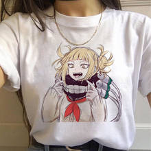 Ahegao My Hero Academia Senpai Hentai Himiko Toga female grunge tumblr couple clothes t-shirt top tees streetwear ulzzang 2024 - buy cheap