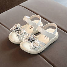Girls Sandals Summer New Grin Fashion Children's Soft Bottom Shoes Baby  Bowknot Princess Sandals Kids Sandals 2024 - buy cheap