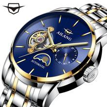 AILANG Gentleman Watch Luxury Brand Steampunk Mechanical Automatic Watches Man Minimalist Style Stainless Steel Clock Male 2024 - buy cheap