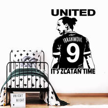 DIY Art it'zlatan time Wall Art Decal Wall Art Sticker Murals vinyl Stickers Wall Decal Home Accessories Bedroom Mural 2024 - buy cheap