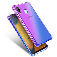 Moda caso de telefone À Prova de Choque para Huawei Y9 Y5 2019 Y7 2018 Y6 prime Y7 pro Íris gradiente airbag macio TPU casos de cobertura de 2024 - compre barato