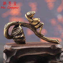 Antique Copper Lotus Seed Frog Incense Burner Ornaments Home Sandalwood Incenser Tea Ceremony Decorations Incense Holders Crafts 2024 - buy cheap