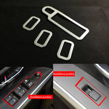 ABS Chrome For Suzuki SX4 S-Cross Car Door and window glass lifting switch Cover Trim Car-styling Auto Accessories 2014-2017 2024 - buy cheap