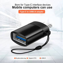 USB 3,0 C к Type-C OTG кабель адаптер Тип C папа к USB-C конвертер для Xiaomi Huawei Samsung LG мышь клавиатура USB диск Flash 2024 - купить недорого