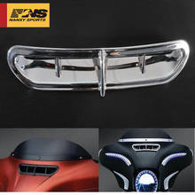 Tampa de acabamento de carenagem frontal de motocicleta, tampa de acabamento para harley touring 2004-2020 ultra clássico elétrica glide trike street glide 2024 - compre barato