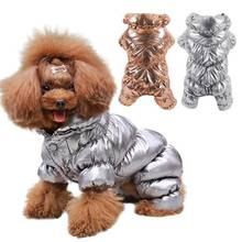 Dog Down Jacket Winter Thickening Coat Jumpsuit Pet Puppy Waterproof Windproof Cotton Padded Warm Outfit 4-legged Button Coat 2024 - buy cheap