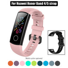 sport Strap for Huawei Honor Band 4 5 Smart watch accessorries replacement bracelet strap band men women Silicone watchband film 2024 - buy cheap