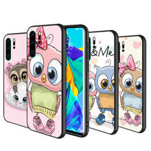 Silicone Cover Fashion Cartoon Owl For Huawei P40 P30 P20 Pro P10 P9 P8 Lite E Plus 2019 2017 Phone Case 2024 - buy cheap