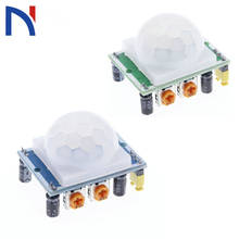 Sr501 módulo de sensor de movimento embutido ajustável ir módulo sensor piroelétrico infravermelho pir vermelho para arduino kit diy