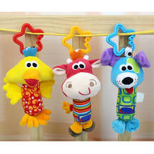 Baby Kids Rattle Toys Cartoon Animal Plush Hand Bell Baby Stroller Crib Hanging Rattles Infant Baby Toys Gifts 2024 - buy cheap