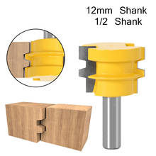 Roteador de junção de cola de haste 12mm 1/2 peça, ferramenta reversível de fresa em madeira para corte de madeira 2024 - compre barato