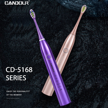 CANDOUR CD-5168 Sonic Toothbrush Rechargeable electric Toothbrush IPX8 Waterproof 15 Mode With 8 brush Travel box Best Gift 2024 - buy cheap