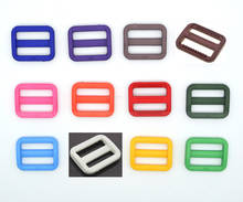 1000 unidades/pacote 1 "os triglides coloridos ajustam a curvatura para o chicote de coleira do cão mochila correia do webbing 25mm 12 cores 2024 - compre barato