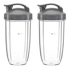 Copos para substituição com tampa flip para liquidificador nutribullet de 600w e pro 900w (2 pacotes) 2024 - compre barato