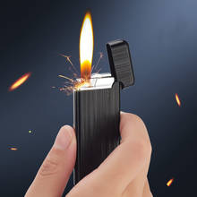 Metal Lighters Metal Flints Gas Lighter Butane Turbo Lighter Flames Cigarettes Lighters Smoking Accessories Gadgets for Men 2024 - buy cheap