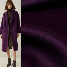 Pearlsilk-telas gruesas de doble cara para mujer, materiales de lana 100%, abrigo de invierno, tela de costura, color púrpura oscuro, envío gratuito 2024 - compra barato