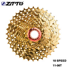 Ztto mtb peça de 10 velocidades com catraca dourada, 10 s, cassete 11-36t, volante dourado de 10v, durável para m610 xt m785 slx m670 m975 k7 nx gx mtb 2024 - compre barato