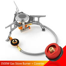 Gas Burner 3500w Camping Stove Split Portable Butane Ignition Cooker Tourist Outdoor Cooking Gas Adapter Adaptor Conversion 2024 - buy cheap