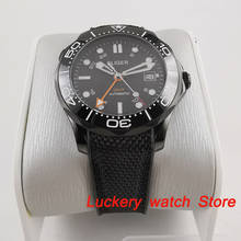 41mm bliger Luxury watch black dial Luminous saphire glass;Rubber Strap GMT Automatic men's Mechanical Watches-BA185 2024 - buy cheap