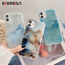 EKONEDA Luxury Gold Foil Marble Case For iPhone 11 Pro XS Max X XR 7 8 Plus SE 2020 Case Silicone Soft TPU Back Cover 2024 - buy cheap