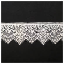 3Meter Embroidered Lace Trim Applique 18cm/wide Clothing Dress Eyelash Lace Ribbon Sewing african lace fabric Wedding Decoration 2024 - buy cheap