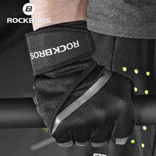 ROCKBORS-guantes deportivos para gimnasio, mancuernas de medio dedo para entrenamiento, levantamiento de pesas, culturismo 2024 - compra barato