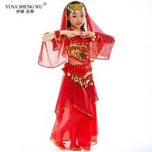 Belly Dance Costumes for Kids Girls Children Belly Dance Skirt Bollywood Dancing Dress Performance Competition Indian Clothing 2024 - buy cheap