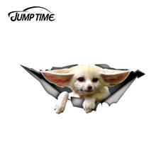 Jump Time 13cm x 5.2cm Fennec fox car sticker 3D Pet Graphic Vinyl Decal Car Window Bumper Car Stickers 2024 - buy cheap