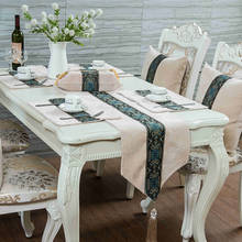 Toalha de mesa decorativa em linho bordado, estilo chinês, bandeira retangular da moda, esteira de mesa para uso doméstico, personalizada 2024 - compre barato