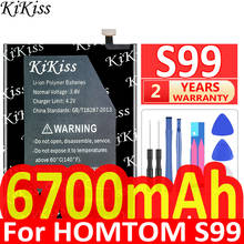 100% Оригинальный KiKiss 6700 мА/ч, Батарея для HOMTOM S99 телефон замена батареи Bateria для Homtom S 99 Homtom S99 2024 - купить недорого