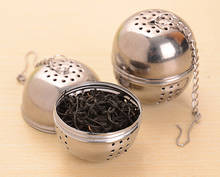 New Essential Stainless Steel Ball Tea Infuser Mesh Filter Strainer w/hook Loose Tea Leaf Spice Home Kitchen Accessories 2024 - buy cheap