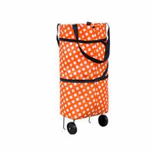 Fashionable Design Large Capacity Waterproof Oxford Cloth Foldable Shopping Trolley Wheel Bag Traval Cart Luggage Bag 2024 - buy cheap