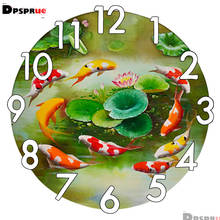 Pintura de diamantes redondos/cuadrados 5D, con reloj, bordado de peces 3D, mosaico, Kits de punto de cruz, decoración para el hogar y la pared 2024 - compra barato