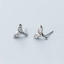 Fish Tail Stud Earrings Cubic Zirconia Mermaid tail  Earring For Women Lady Fashion Jewelry Factory price 2024 - buy cheap