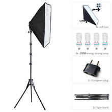 Kit de iluminación Softbox para fotografía, caja de luz LED para estudio fotográfico, lámpara de relleno en vivo, trípode profesional, 150W, 4 Uds. 2024 - compra barato