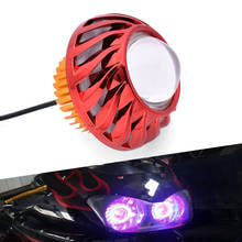 1PC Motorcycle Led Headlight Round Angel Eyes Spot Light Fog Lamp For Ducati 848 evo 1098 panigale 1199 multistrada 950 1260 2024 - buy cheap