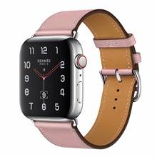 Кожаный ремешок для Apple Watch, модный ремешок для iWatch 42 мм, 38 мм, ремень 40 мм, 44 мм, серия 1, 2, 3, 4, 5 2024 - купить недорого