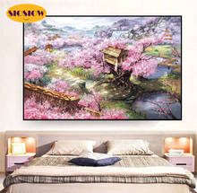 5d diy pintura de diamante ponto de cruz paisagem de árvore colorida completo quadrado 3d mosaico de diamante bordado decoração de paisagem sala de estar 2024 - compre barato