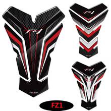 3D Carbon-look Motorcycle Tank Pad Protector Decal Stickers Case for Yamaha FZ1 FZ1N Tank 2024 - buy cheap