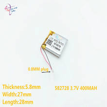 5pcs 582728 602530 602525 3.7V 400mAh Rechargeable li-Polymer Li-ion Battery For Q50 G700S K92 G36  smart watches mp3 2024 - buy cheap