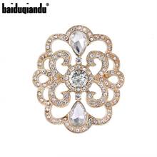 baiduqiandu New Arrival Crystal Rhinestones Vintage Style Brooch Pins 2024 - buy cheap