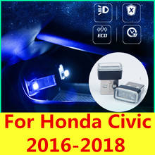 Feet lamp LED light Car atmosphere light Feet light Interior Car Accessories decoration For Honda Civic 2016-2018 10th Gen Sedan 2024 - buy cheap