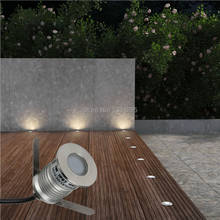 Recessed LED Deck Light IP67 12V 24V 1W Outdoor Ground Patio Underground Lamp Terrace Floor Stairs Step Spotlight Dimmable 2024 - buy cheap