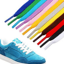 1 пара цветные шнурки для обуви кроссовки плоские шнурки треккинговые ботинки шнурки для обуви Цветные шнурки для обуви для шнурки для кроссовок Прямая доставка 2024 - купить недорого