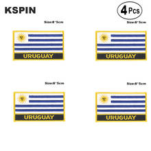 Uruguay Rectangular Shape Flag Iron on Saw on Patches Embroidered Flag Patches National Flag Patches for Clothing 2024 - buy cheap