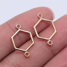 Tristana 60pcs 19x13mm KC Gold Color Honeycomb Connector Charms For Jewelry Making DIY Jewelry Findings 2024 - buy cheap