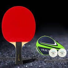Huieson-raqueta de tenis de mesa 8 estrellas, palo de Ping Pong profesional de goma con bolsa de competición, granos de doble cara, potente fuerza 2024 - compra barato