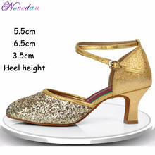 Women Professional Soft Rubber Sole Outdoor Indoor Closed Toe Standard Ballroom/ Modern/ Waltz/ Tango/ Salsa/ Latin Dance Shoes 2024 - buy cheap