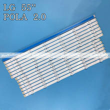 Tira de luces LED de retroiluminación para TV LG Innotek POLA 2,0, para modelos 55LN5700, 55LN5200, 55LA6200, LN54M550060V12, 55LN5400, LZ55O1LCEPWA y 55LA6205 de 55 ", 14 unidades 2024 - compra barato